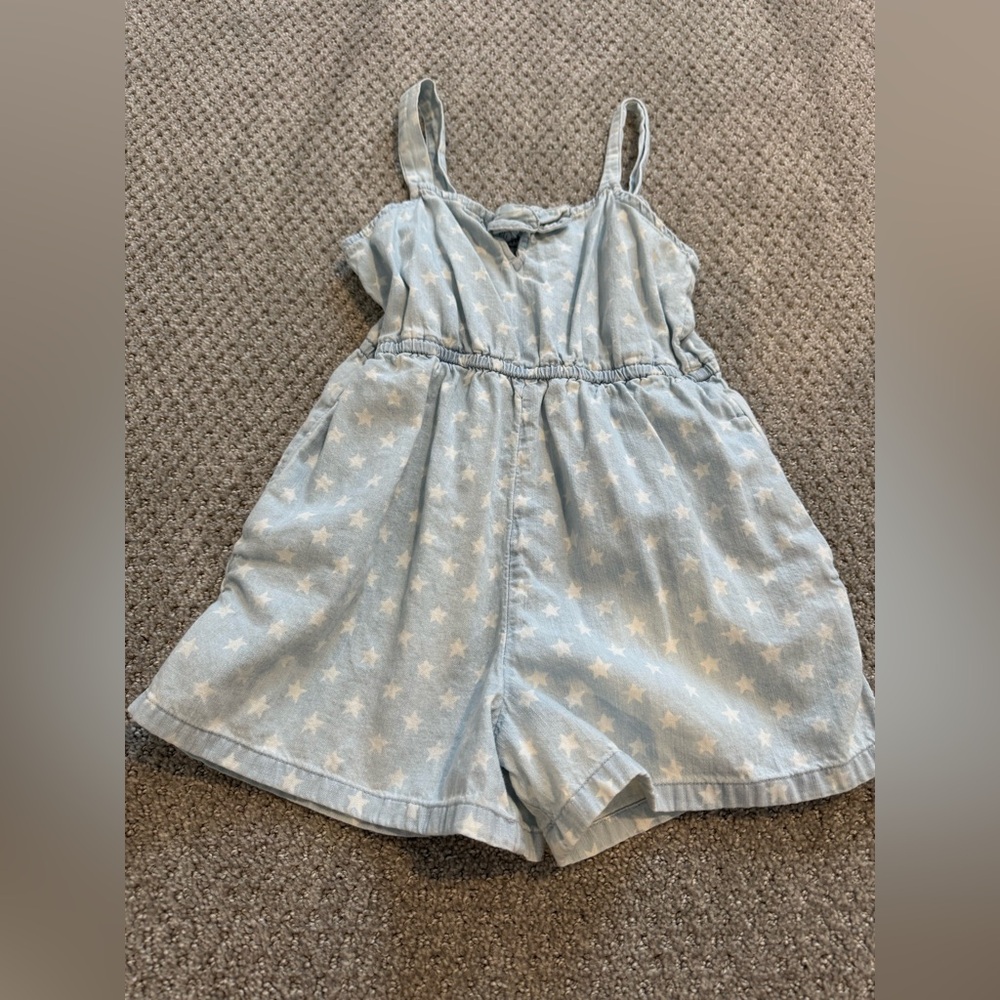 Old Navy star denim 4th of July shorts romper